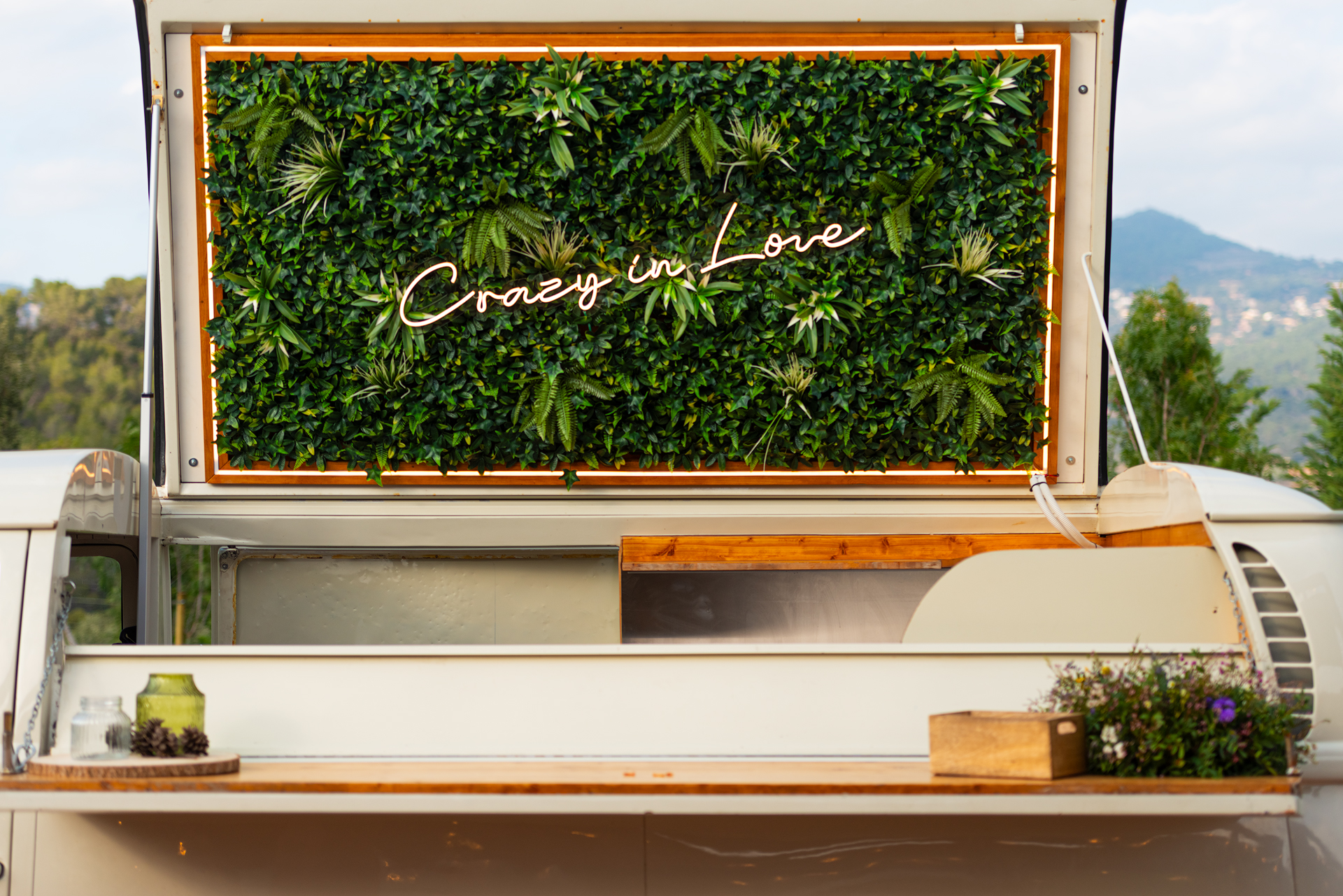 Vista del techo abatible de la Kombi